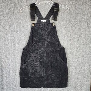 Copper Key Jumper Dress Womens XS CJ7667CDYB Black Corduroy Overall EUC